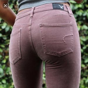 American Eagle 360 Super Stretch Jeggings Pink